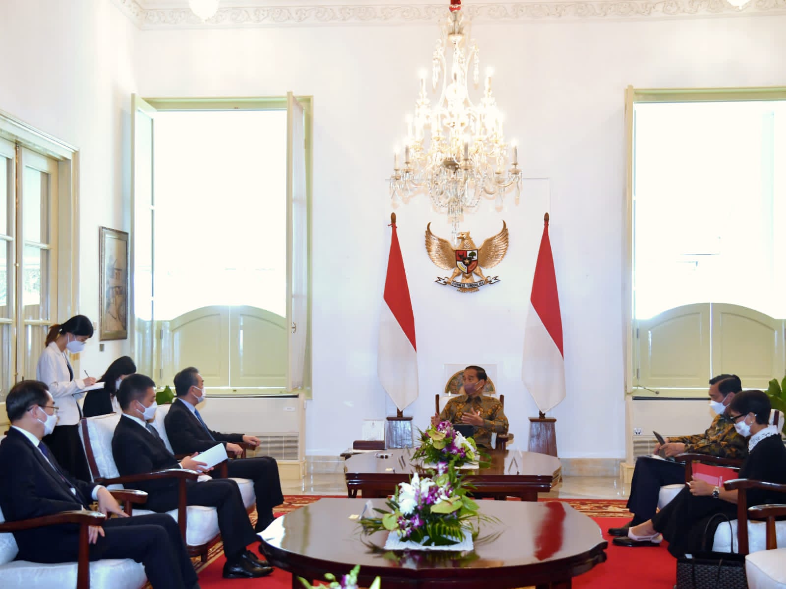 Jokowi Terima Kunjungan Menlu Tiongkok, Tingkatkan Hubungan Bilateral Hingga Bahas Isu Internasional