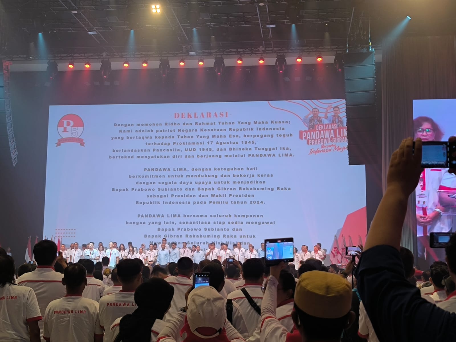 Relawan PANDAWA LIMA Deklarasi Dukungan Prabowo-Gibran 