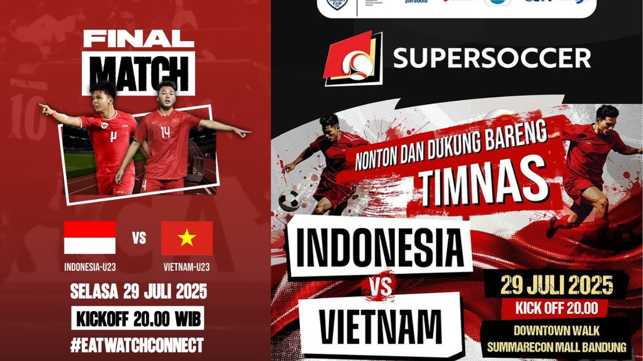 10 Lokasi Nobar Timnas Indonesia vs Vietnam di Bandung Final Piala AFF U-23, Buruan Warga Merapat!
