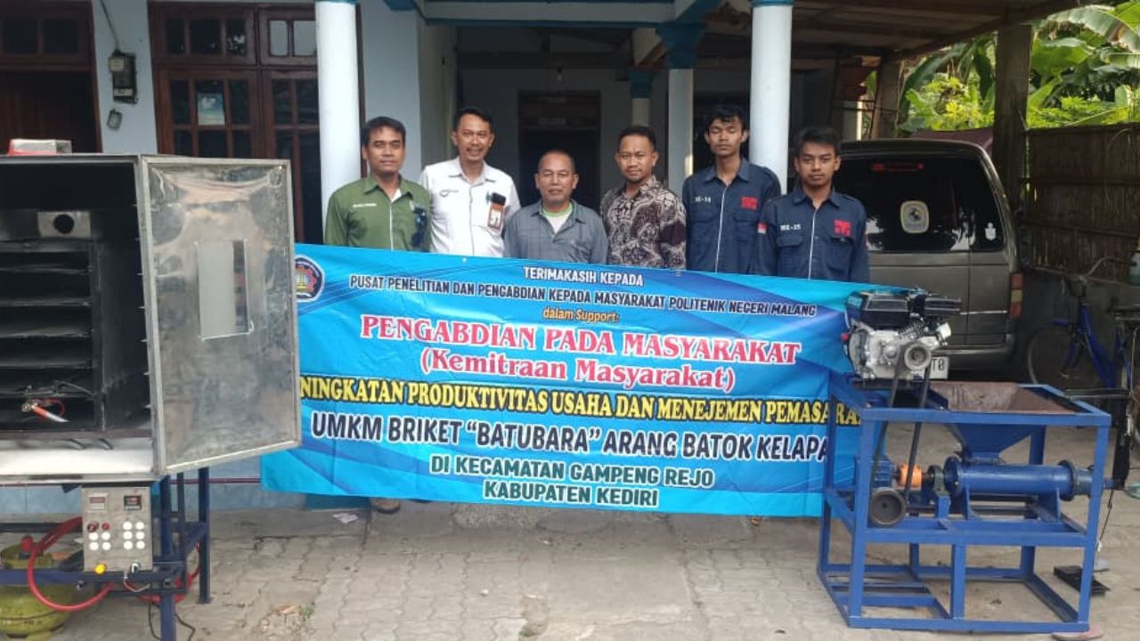 Dosen PSDKU Kediri Ciptakan Mesin Canggih, Produksi Briket Naik Empat Kali Lipat