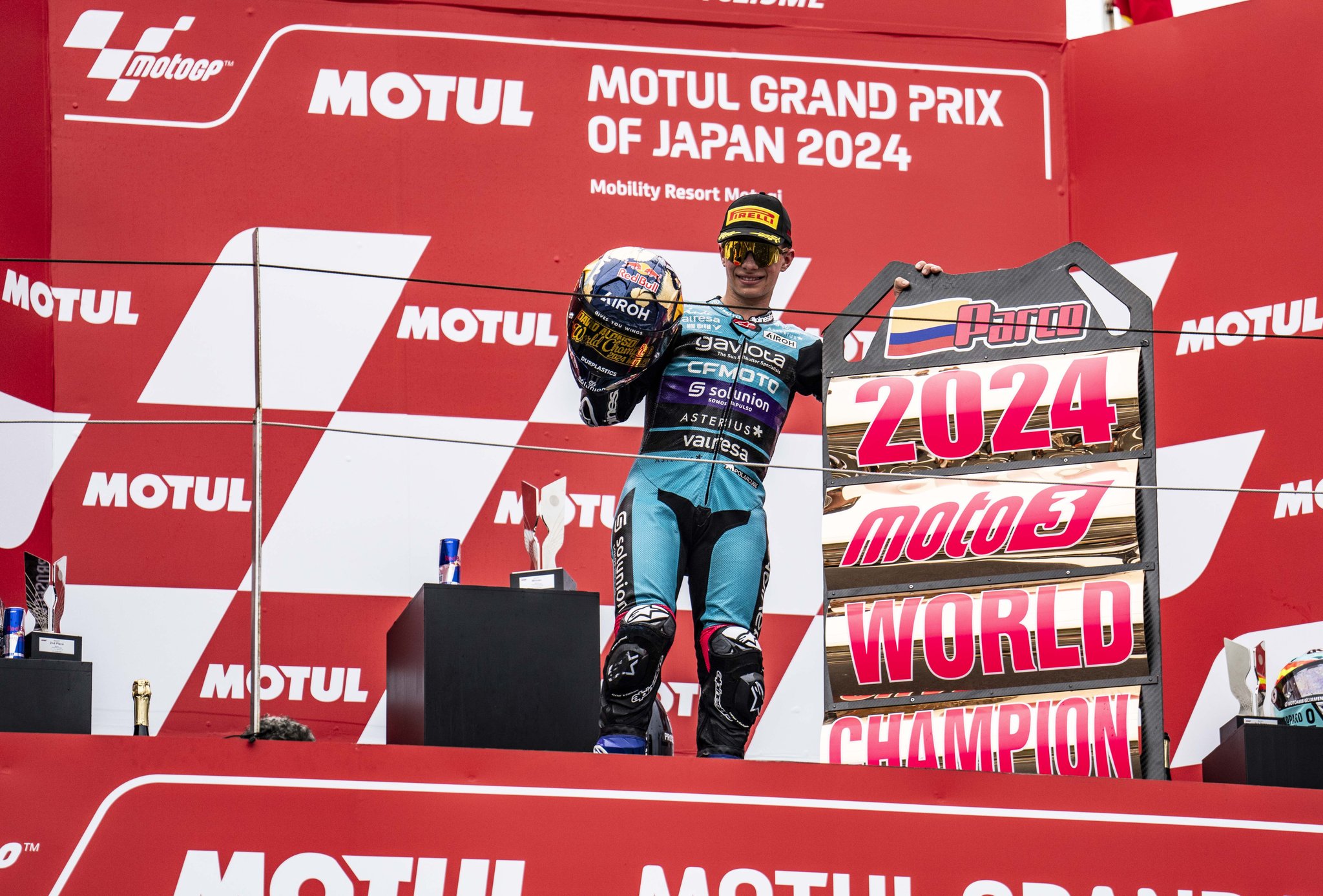 David Alonso Pecahkan Rekor Valentino Rossi, Kunci Gelar Juara Dunia Moto3 2024 di Motegi