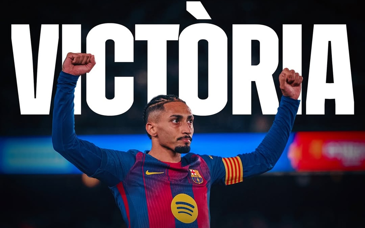 Barcelona Bungkam Atletico 3-1, Raphinha dan Olmo Jadi Pembeda di Camp Nou