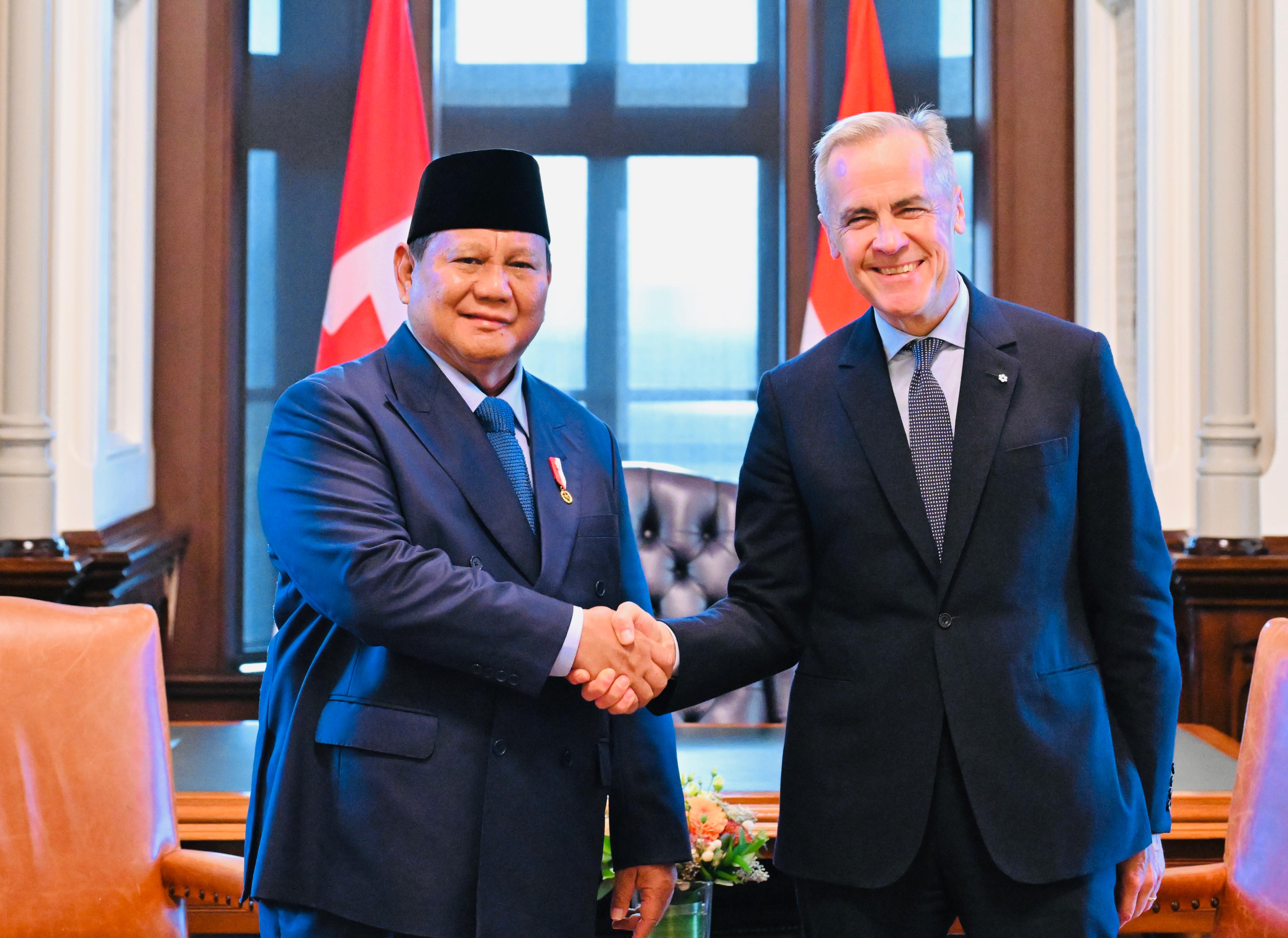 Bertemu dengan PM Kanada, Presiden Prabowo Perkuat Kerja Sama dan Perdamaian