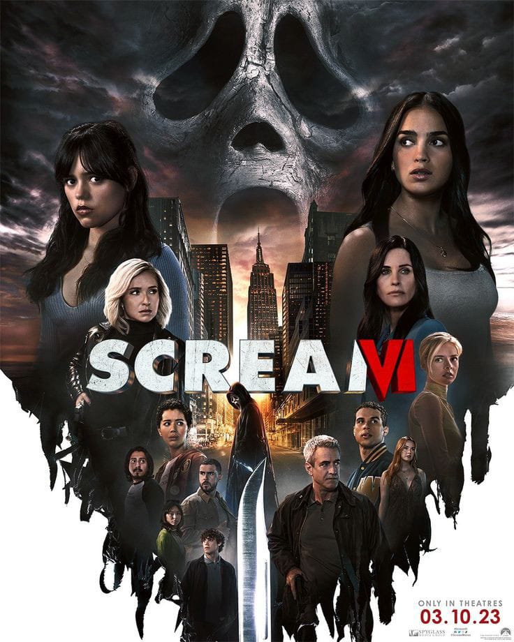 Gala Premier Film Scream 6 Digelar, Siapa Artis dengan Outfit Hitam dan Cerah?