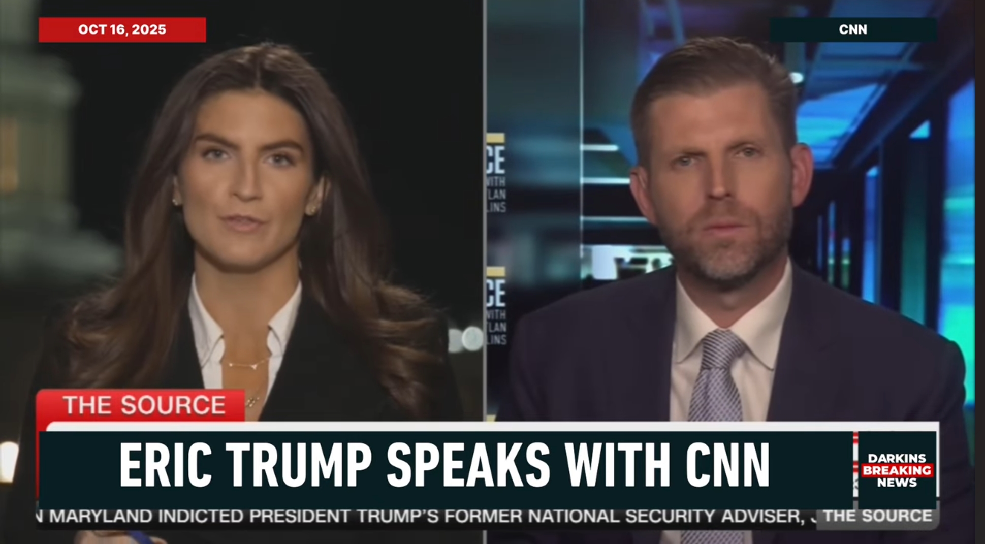 Eric Trump Angkat Bicara Soal Jadi Objek Bisik-Bisik Prabowo dan Ayahnya di KTT Mesir