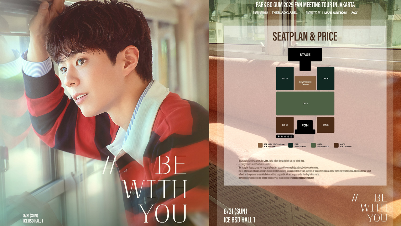 Harga Tiket Fan Meeting Park Bo Gum di Indonesia 2025, Termurah Rp1,7 Juta