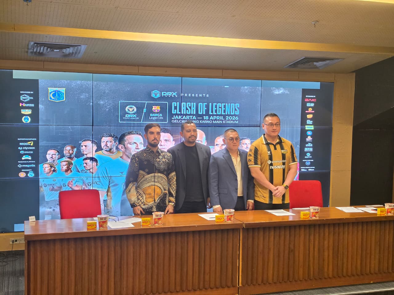 Perubahan Clash of Legends: Del Piero, Ribery, dan Ronaldo Hadapi Legenda Barcelona di SUGBK