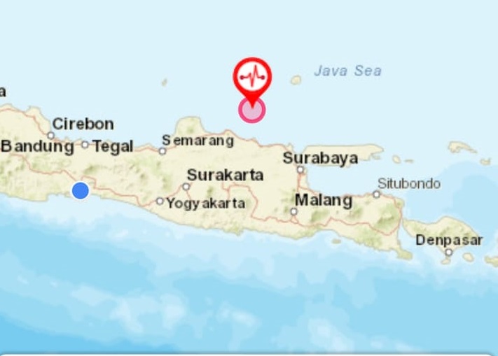 Gempa Laut Jawa : Area Guncangan Luas Karena Hiposenter Yang Dalam  