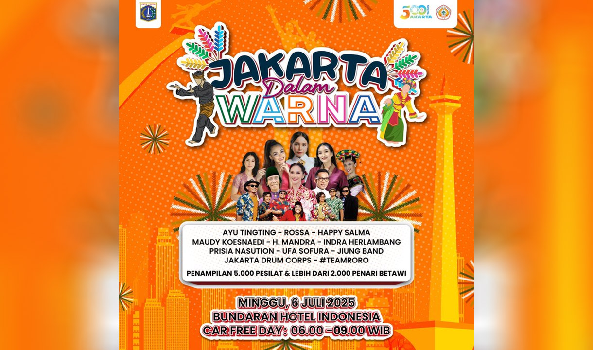 Pemprov DKI Siap Gelar 'Jakarta dalam Warna', Padukan Tarian Tradisional dan Pencak Silat Kolosal