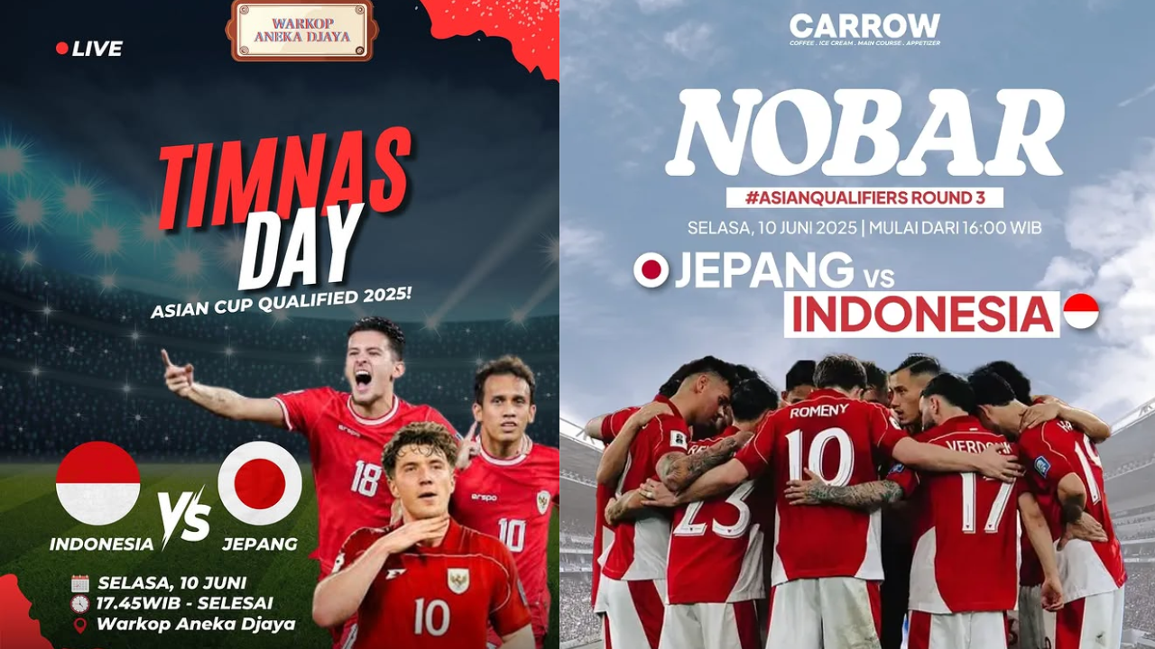 10 Lokasi Nobar Jepang vs Timnas Indonesia Sore Ini di Tangerang, Warga Buruan Merapat!