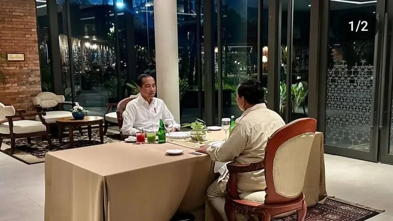 Presiden Jokowi dan Prabowo Sering Makan Malam Bersama, Ini Kata Gerindra