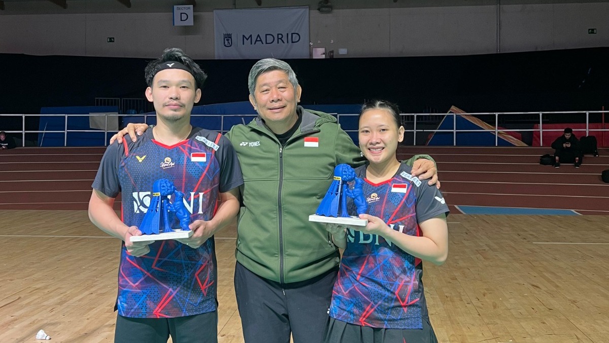 Rinov Rivaldy/Pitha Hanigtyas Mentari Raih Gelar Madrid Spain Masters 2024