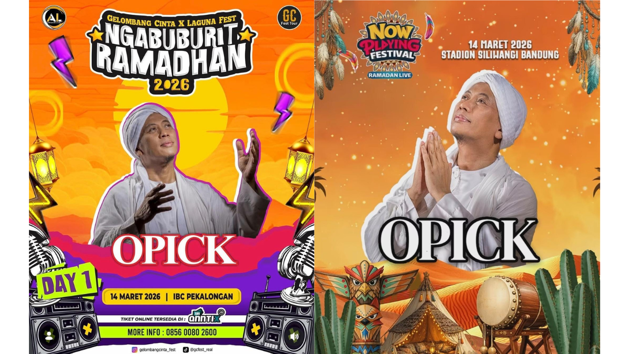 7 Konser Opick Spesial Ramadhan 2026 di Jakarta hingga Malang, Siap Temani Waktu Ngabuburit!