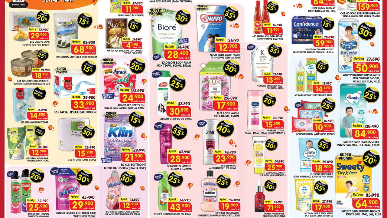 Promo JSM Superindo Hari Ini Terbaru 13 Juli 2025, Edisi Weekend So Klin Rp21 Ribuan