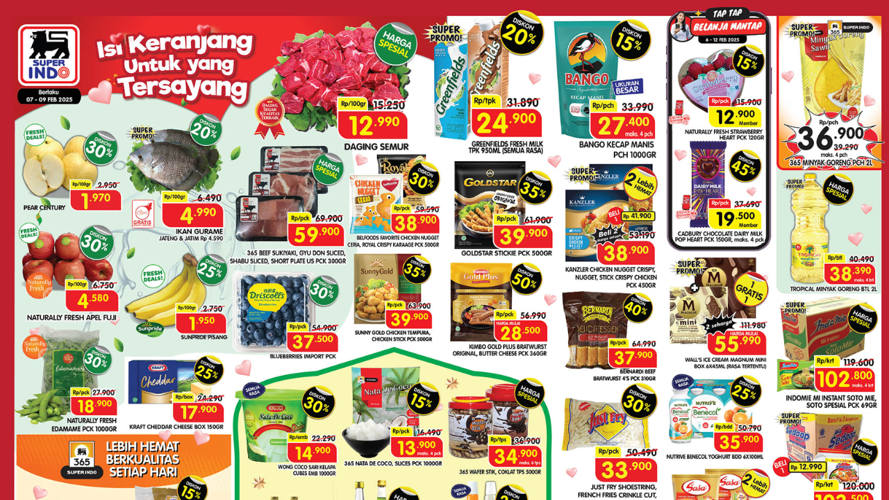 Promo Superindo JSM Minggu Ini 7-9 Februari 2025, Daging Buat Semur Mulai Rp12 Ribuan