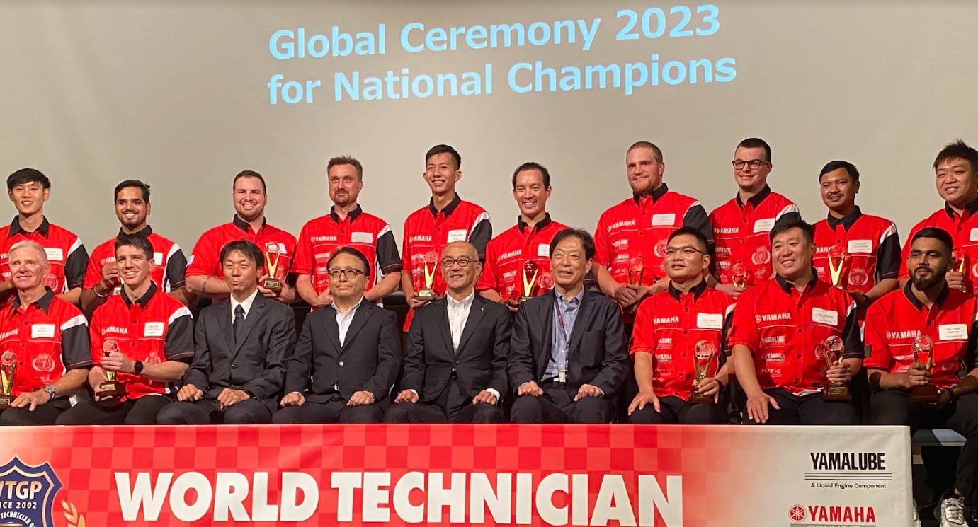 Mekanik Terbaik Yamaha Indonesia Raih Penghargaan WTGP 2023 di Jepang