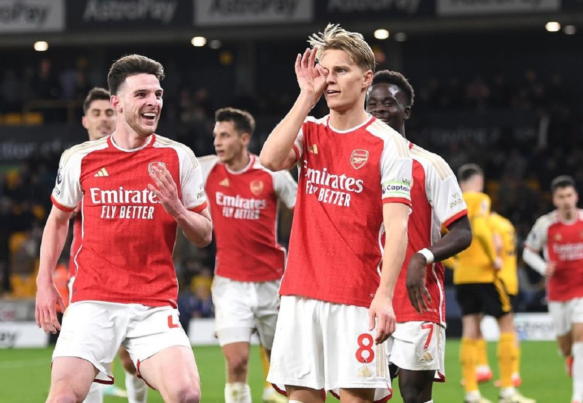 Hasil Liga Inggris: Arsenal Kembali ke Puncak Klasemen EPL Usai Tumbangkan Tuan Rumah Wolves 0-2