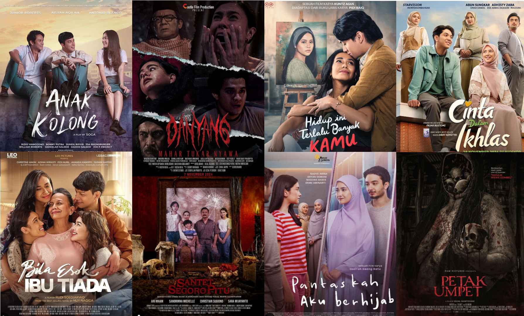 8 Film Indonesia Tayang di Bioskop Bulan November, Dari Horor hingga Romansa