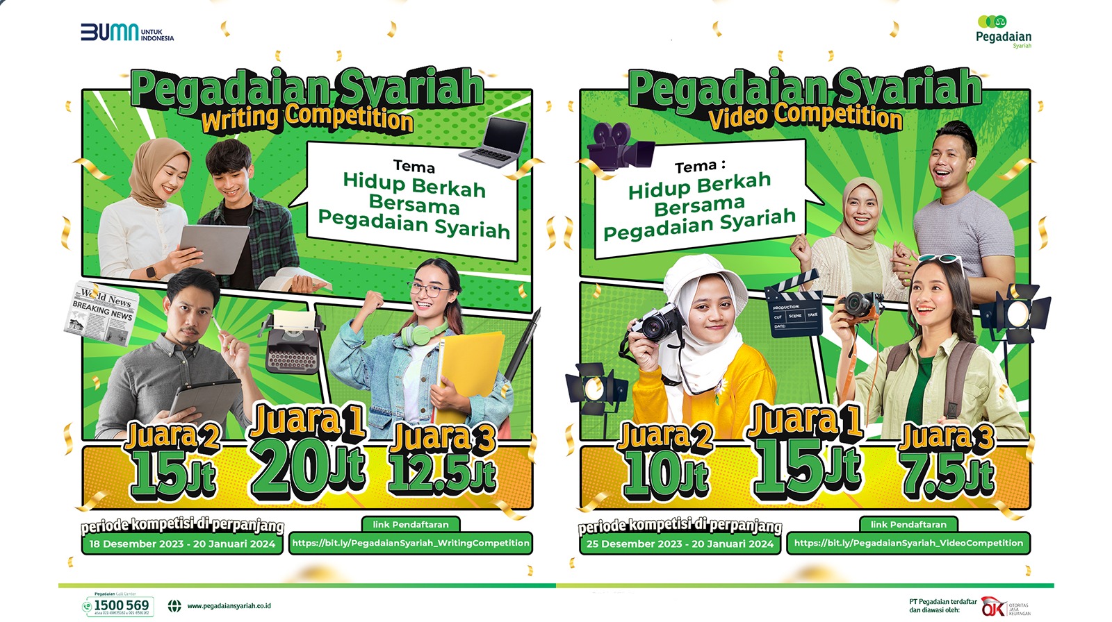 Yuk Ikutan, Pegadaian Syariah Gelar Wiriting dan Video Competition 2024