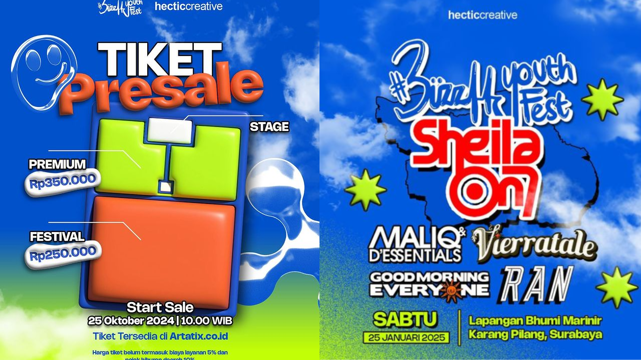 Harga Tiket Presale Konser Sheila On 7 di Surabaya, Pembelian 25 Oktober 2024!