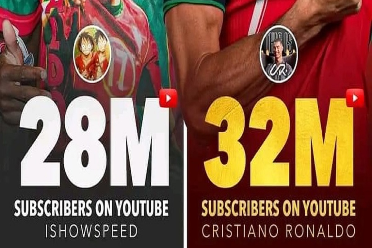 Gokil! Jumlah Subscriber iShowSpeed Dibalap Cristiano Ronaldo Cuma Dalam Waktu 24 Jam