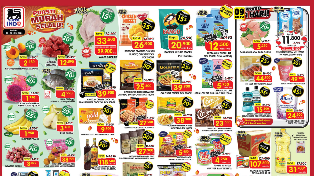 Katalog Promo JSM Superindo 8-10 November 2024, Ikan Gurame Mulai Rp4 Ribuan