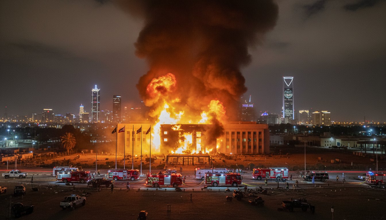 Kedubes AS di Riyadh Diserang Dua Drone, Kebakaran Terjadi di Tengah Eskalasi Iran–AS