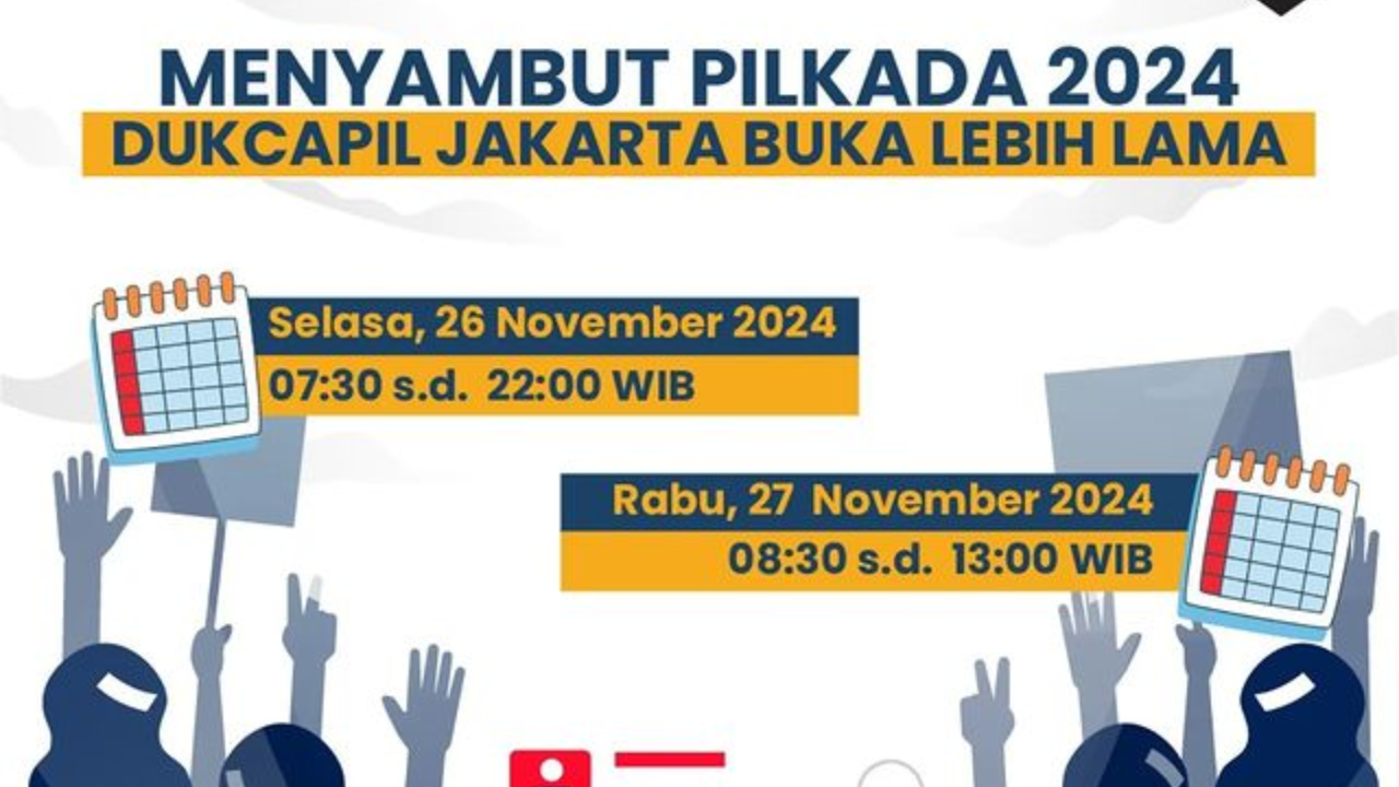 Dukcapil Jakarta Perpanjang Layanan Operasional Urus Dokumen untuk Pilkada 2024, Catat Jamnya!