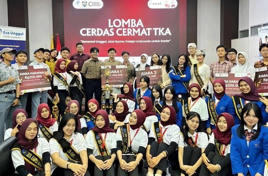 Duta Kampus Universitas Esa Unggul Jakarta Gelar Lomba Cerdas Cermat TKA 2025 dengan Tema 'Generasi Unggul, Aksi Nyata'