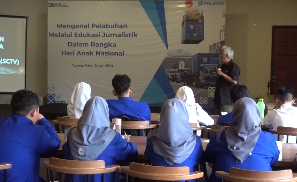 Peringati Hari Anak Nasional, Pelindo Gandeng JJU Gelar Pelatihan Jurnalistik bagi Pelajar
