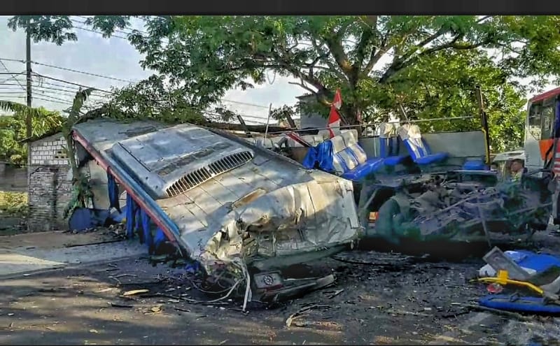 Ini Penyebab Kecelakaan Bus Eka vs Sugeng Rahayu Menurut Polres Ngawi