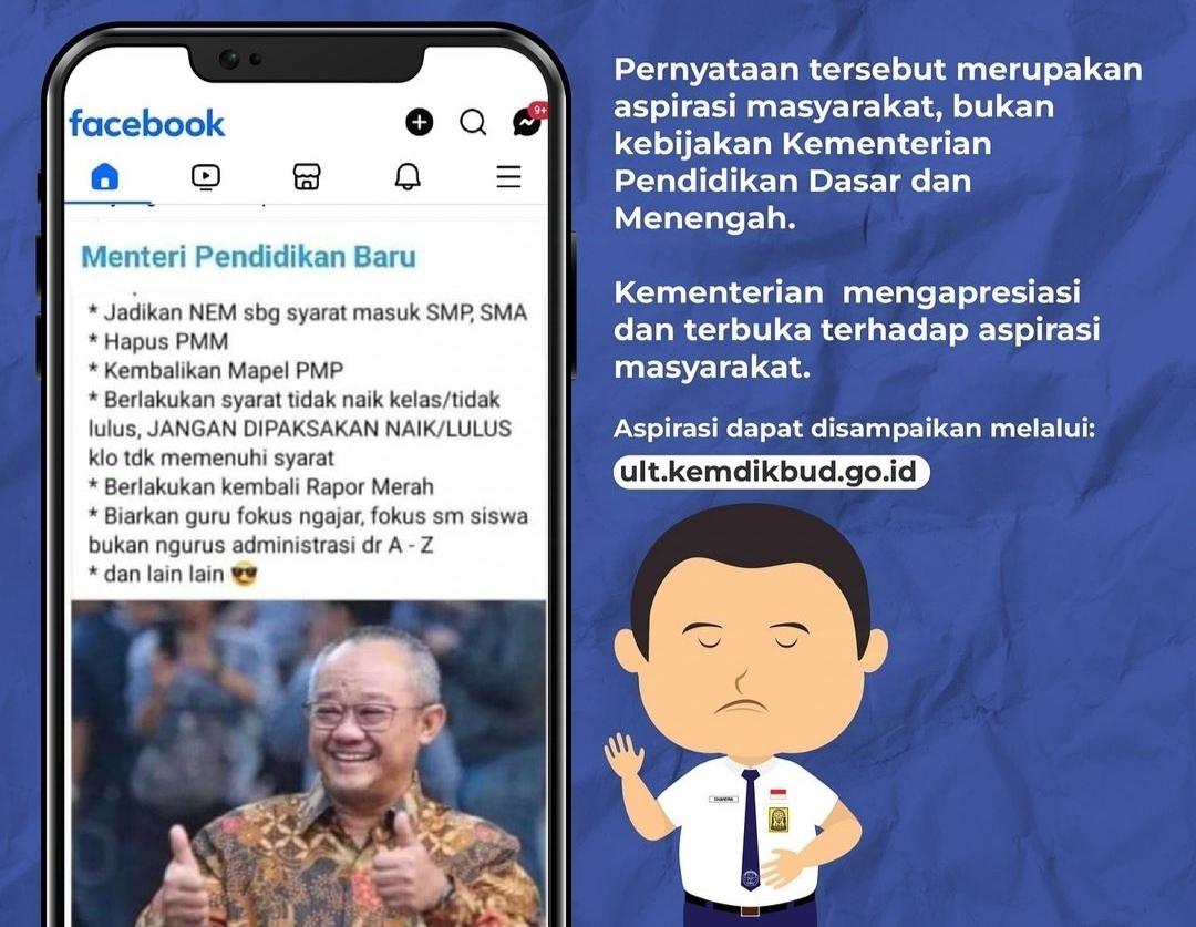 Viral di Grup WA Narasi NEM dan Syarat Tidak Naik Kelas Dikembalikan Lagi, Ini Klarifikasi Kemdikbud