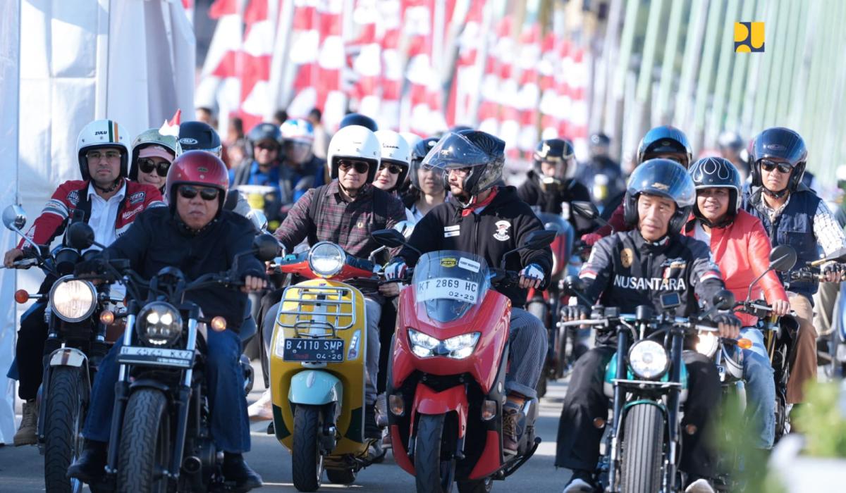 Jokowi hingga Raffi Ahmad Jajal Jalan Tol ke IKN Sambil Touring