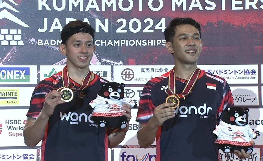 Fajar/Rian Sabet Medali Emas Final Kumamoto Masters 2024, Sukses Libas Jepang