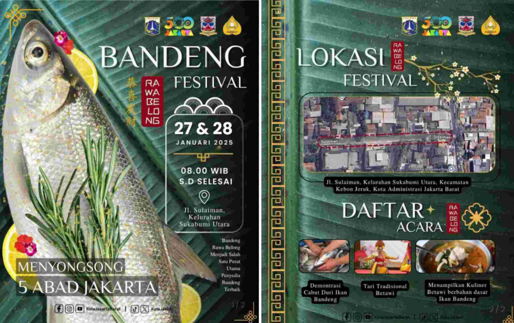 Sambut Imlek 2025, Pemprov DKI Gelar Festival Bandeng Rawa Belong