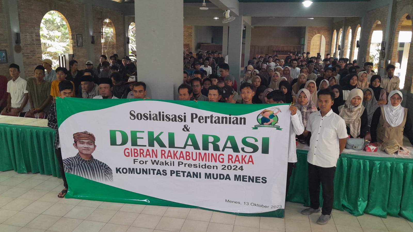 Komunitas Petani Muda Deklarasikan Gibran Jadi Cawapres 2024