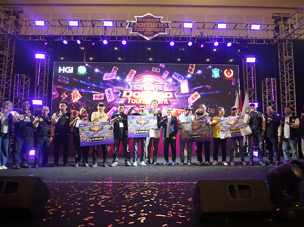 Surabaya Domino Tournament 2026 Sukses Besar, Ini Daftar Juara dan Hadiahnya
