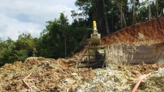 Aktifitas PETI di Batang Masumai Merangin Menggila, 9 Alat Berat Berat Bebas Beroperasi