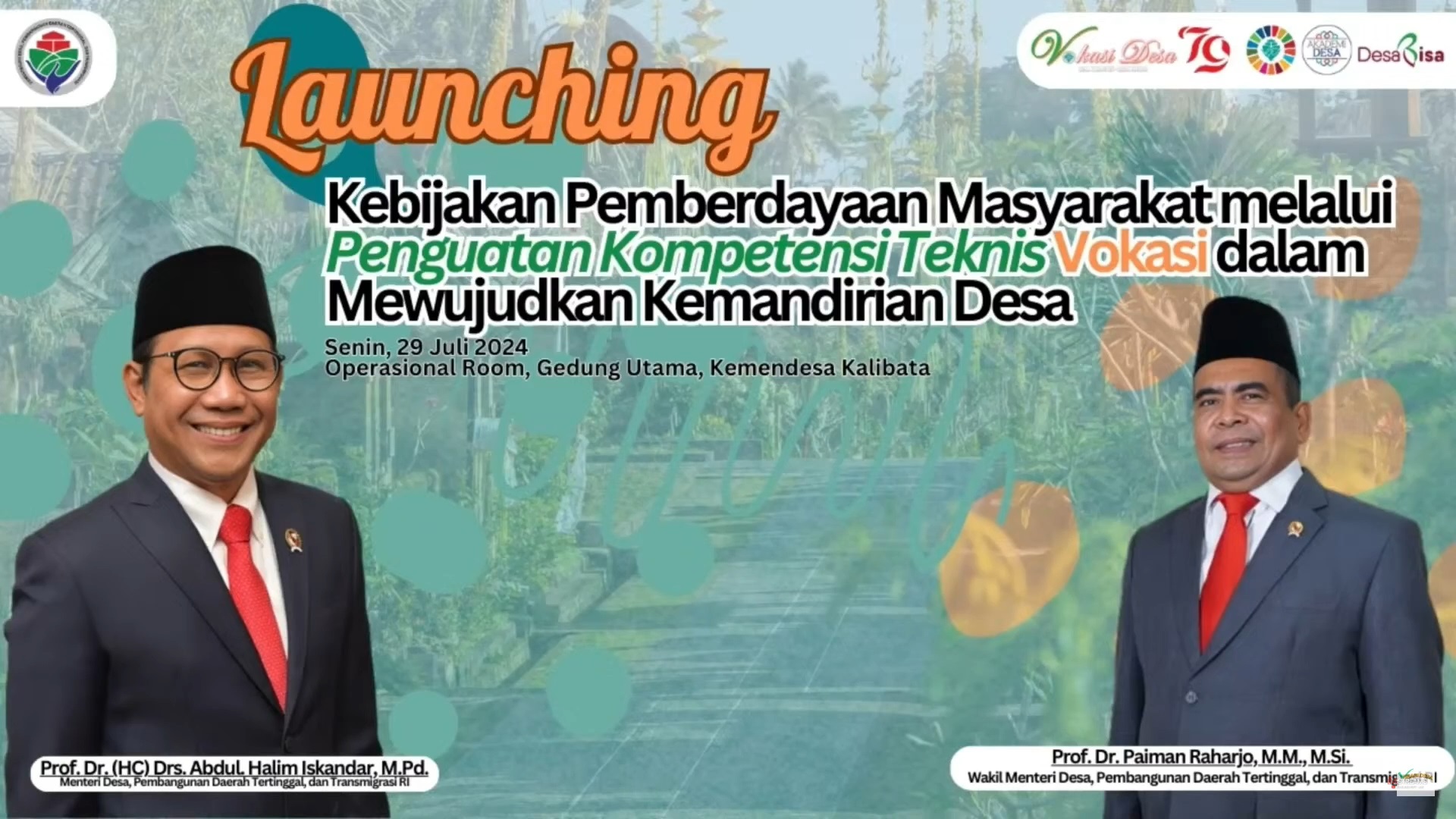 [REVISI]Kemendes PDTT Berharap BUMDes Jadi Partner Program Makan Bergizi Gratis Pemerintah