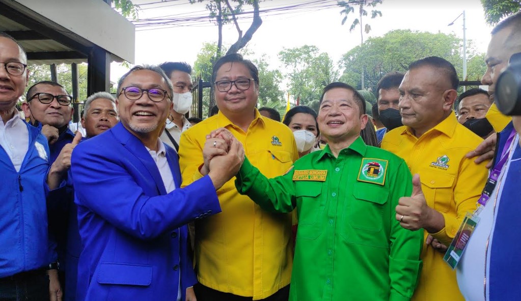 3 Partai Politik Koalisi Indonesia Bersatu Daftar Bareng di KPU
