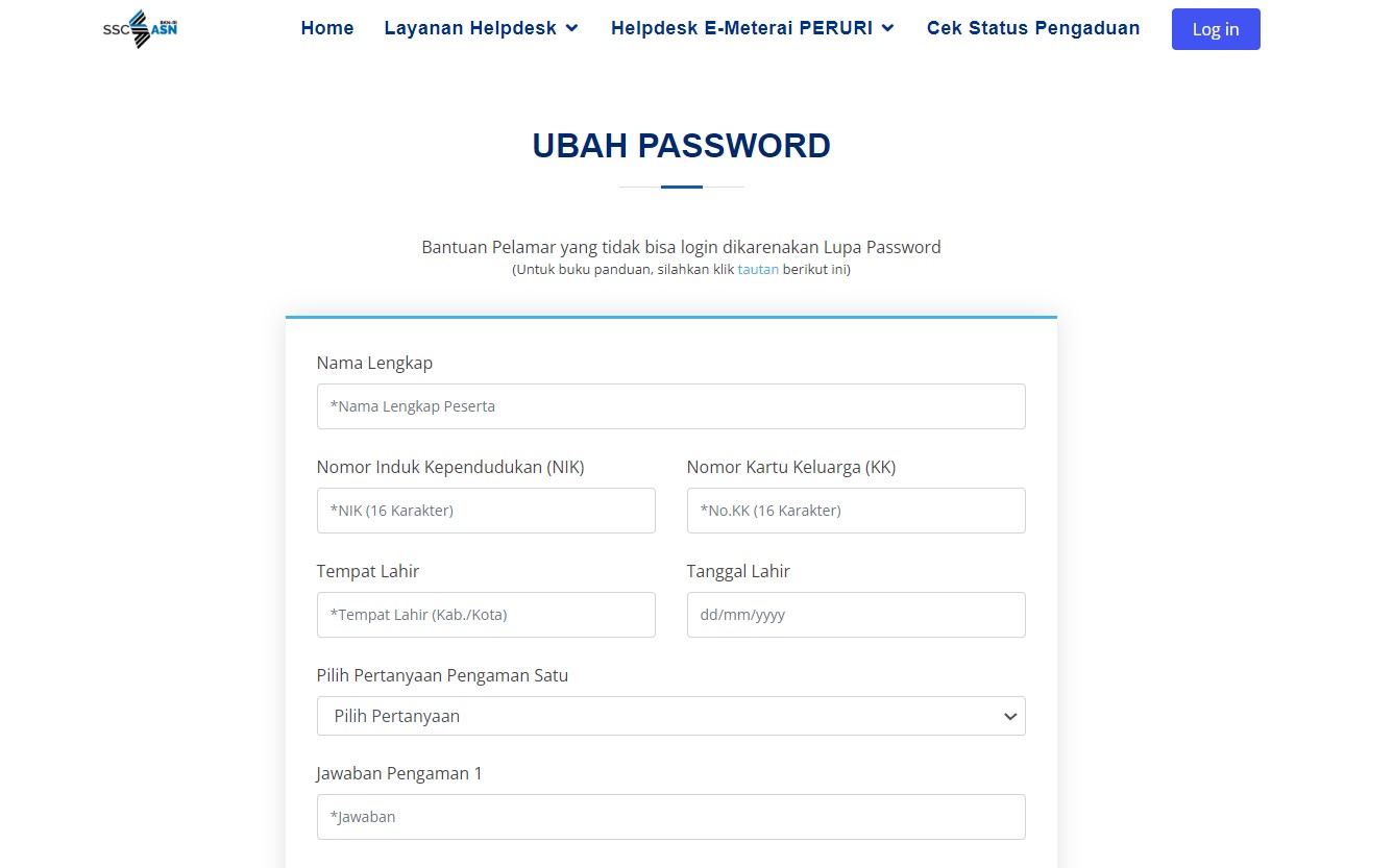 Jangan Panik! Begini Cara Atasi Lupa Password Akun SSCASN untuk Peserta CPNS dan PPPK 2023