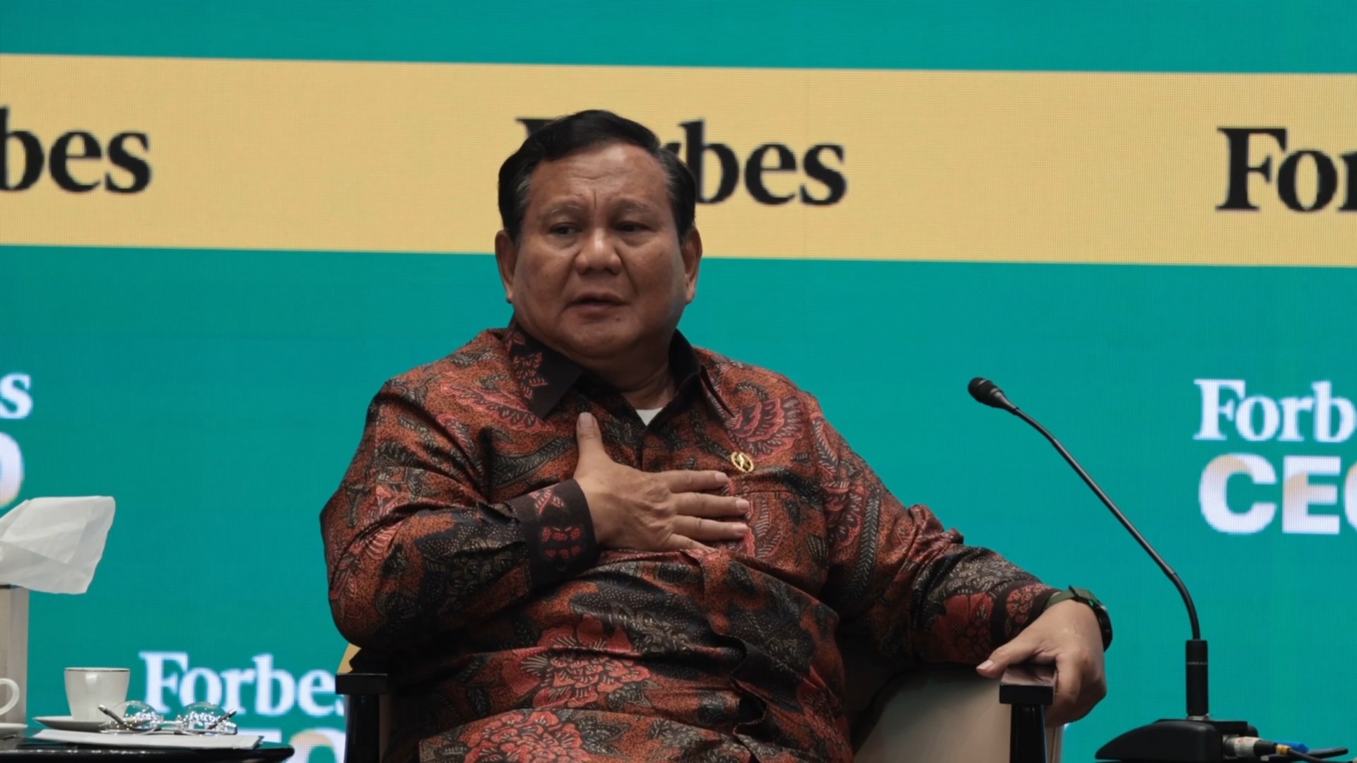 Di Forum Forbes, Prabowo Akui Angka Keracunan MBG 0,0007 %