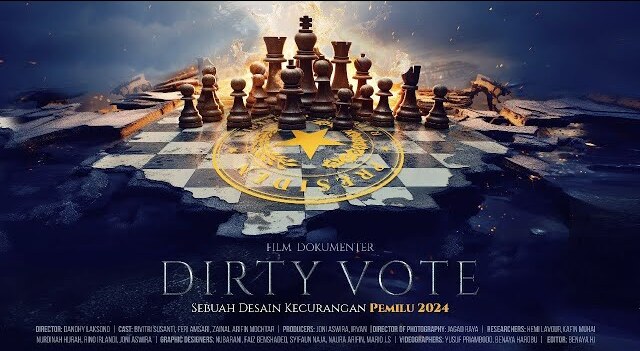 Dirty Vote, Film Dokumenter tentang Dugaan Kecurangan Pemilu 2024 Karya Dandhy Dwi Laksono