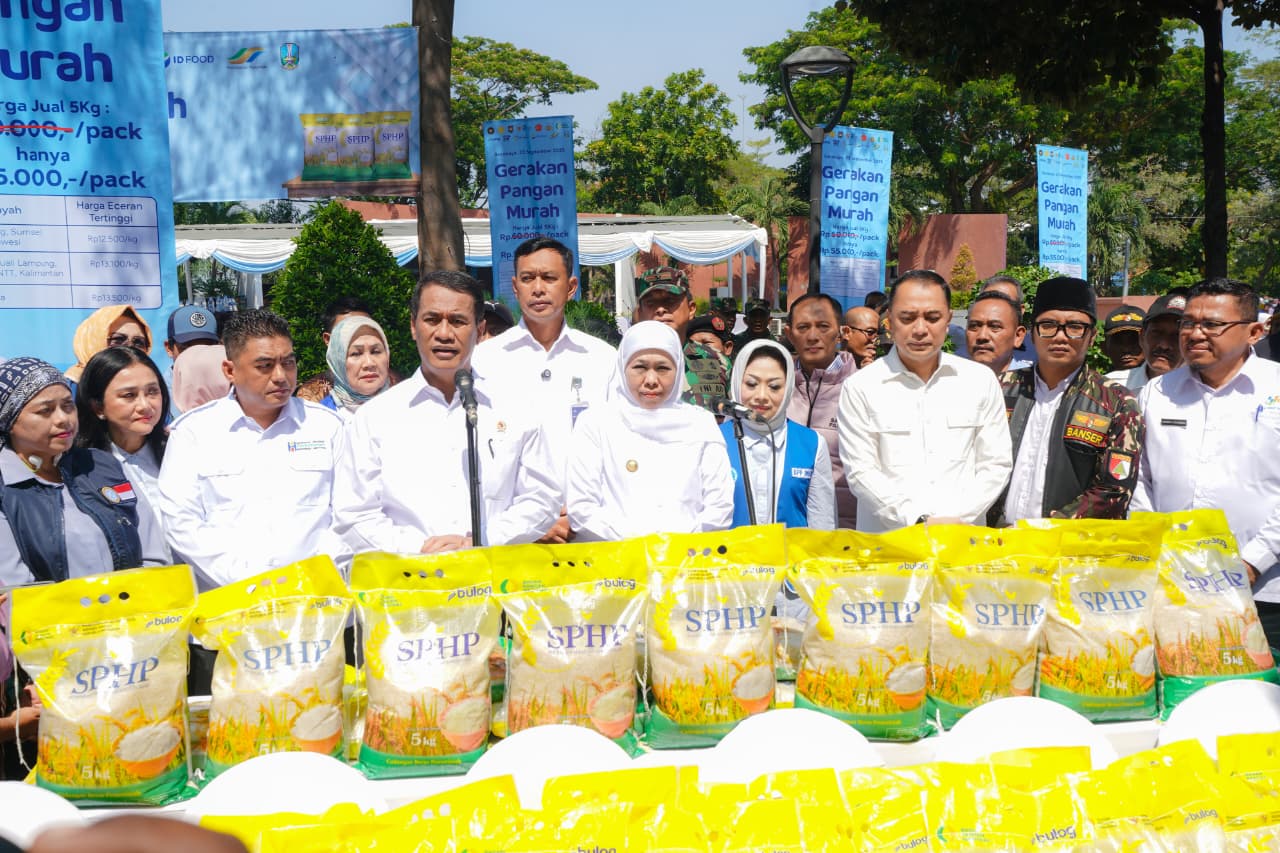 Pemerintah Gelontorkan 2.400 Ton Beras SPHP untuk GMP di Jawa Timur 
