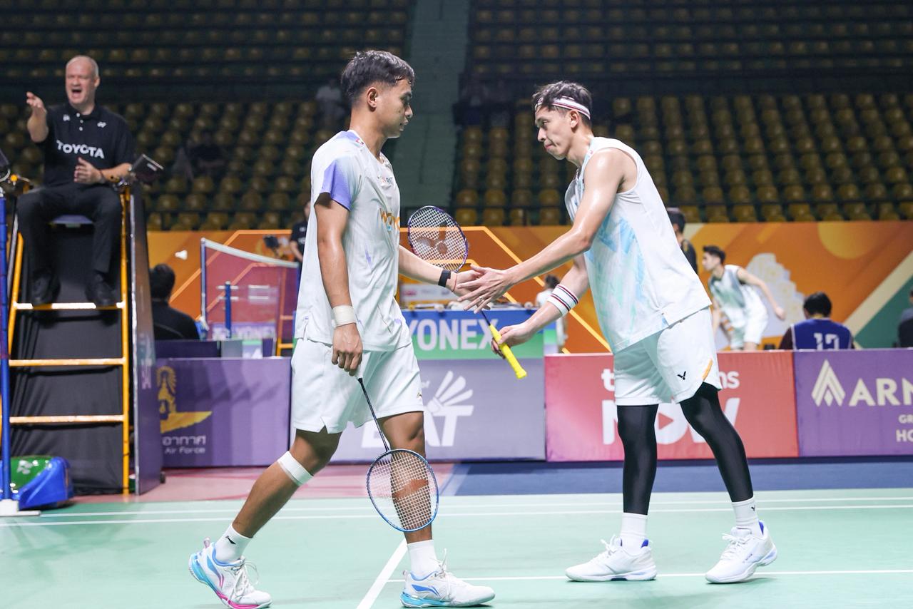 Rian/Rahmat Lolos Semifinal Thailand Masters 2026, Catat Sejarah di Level Super 300