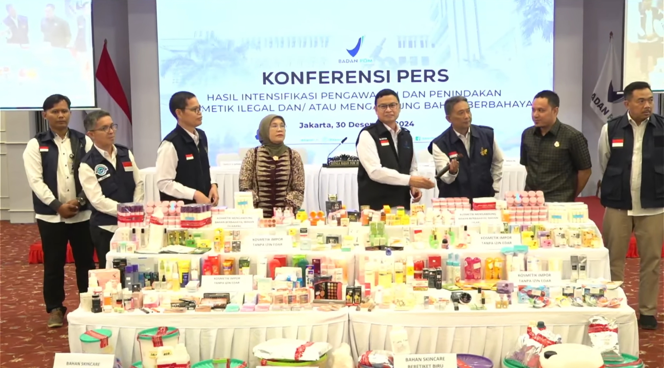 Kosmetik Ilegal Berbahaya Senilai Rp8,91 Miliar Dibongkar BPOM, Waspada Kandungannya