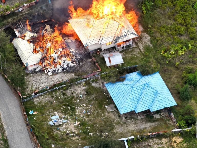 4 Rumah Dinas Seharga Rp 7 Milyar di Intan Jaya Dibakar Separatis Papua