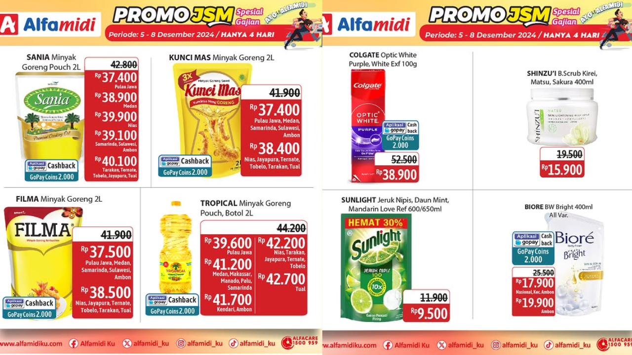 Katalog Promo JSM Alfamidi Terbaru 6-8 Desember 2024, Sunlight Cuma Rp9 Ribuan