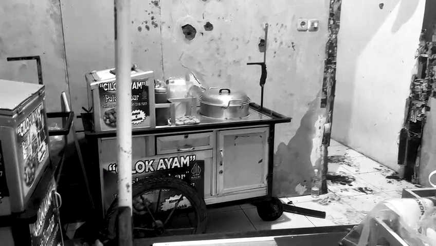 Menegangkan, Dua Pedagang Cilok Sempat Duel Sebelum Ditemukan Berlumur Darah