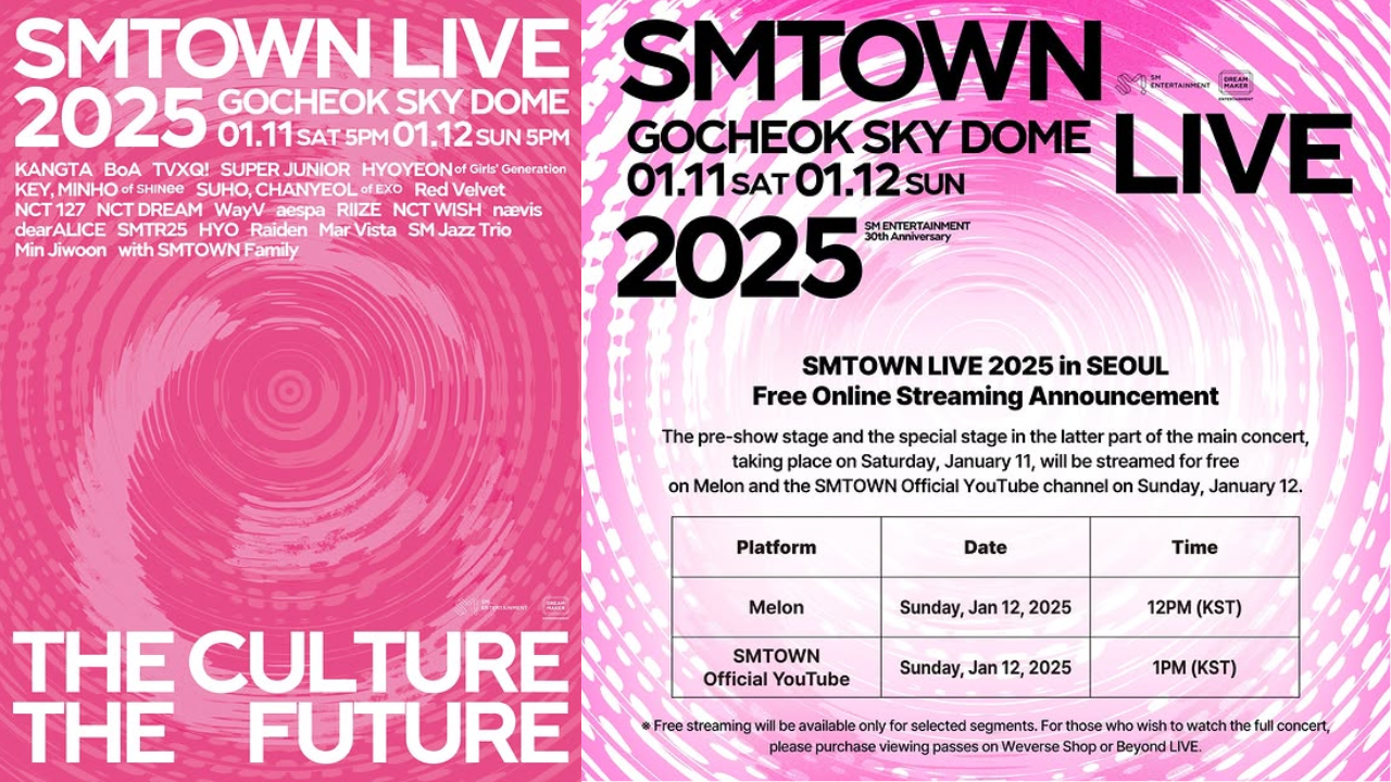 Link Live Streaming Konser SMTOWN LIVE 2025 11-12 Januari, Ada yang Gratis!